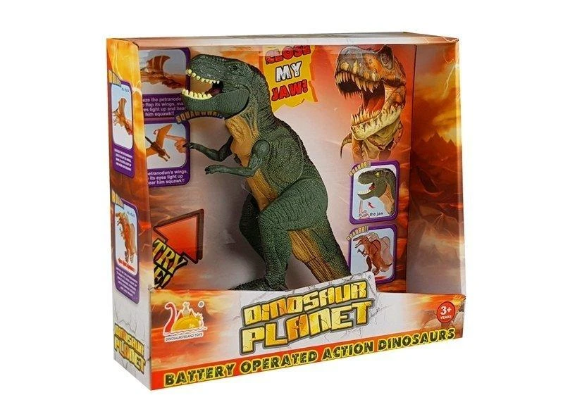 Žaislas Lean Toys Tyrannosaurus Rex su garsu ir šviesos efektais