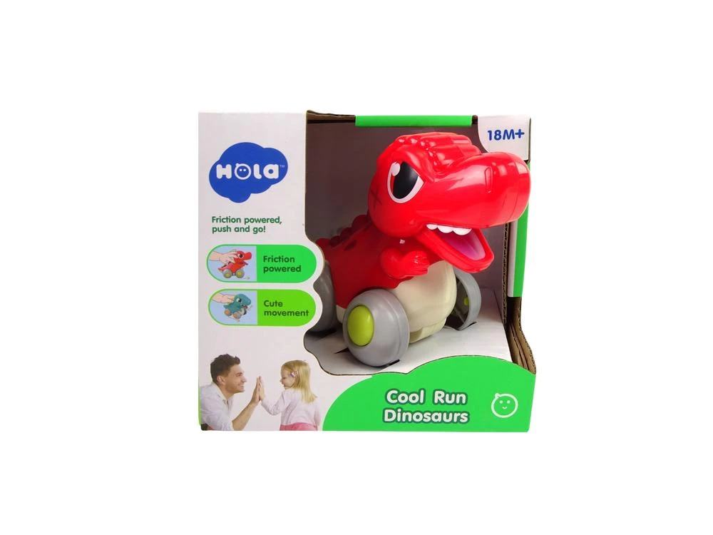 Lean Toys Dinozauras ant ratų Hola T-Rex, raudonas