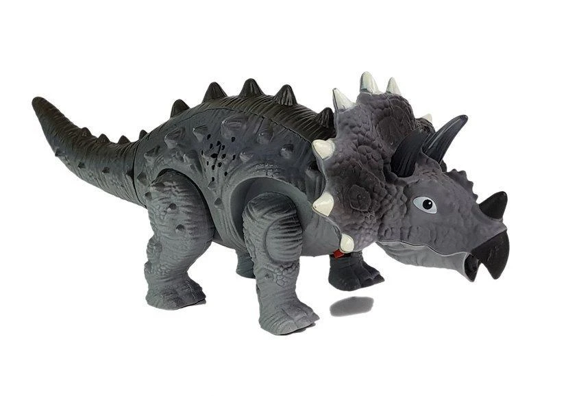 Žaislinis dinozauras Triceratops su šviesos efektais
