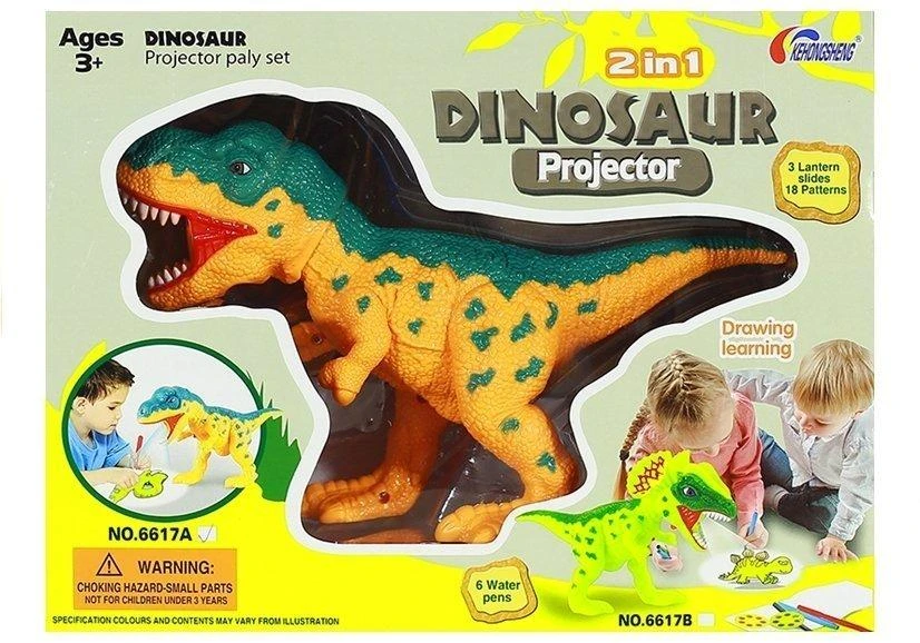 Piešimo projektorius Lean Toys Dinozauras