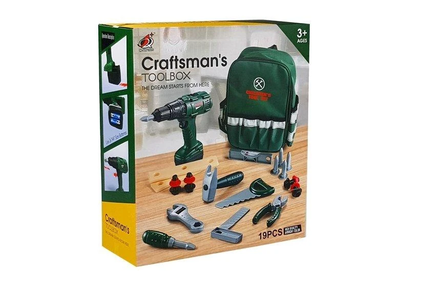 Lean Toys Vaikiškas gręžimo įrankių rinkinys su priedais