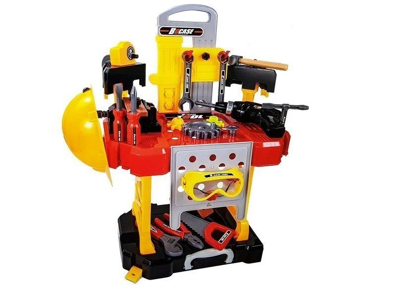 Žaislinis lagaminas-dirbtuvės Lean Toys, 85 detalės