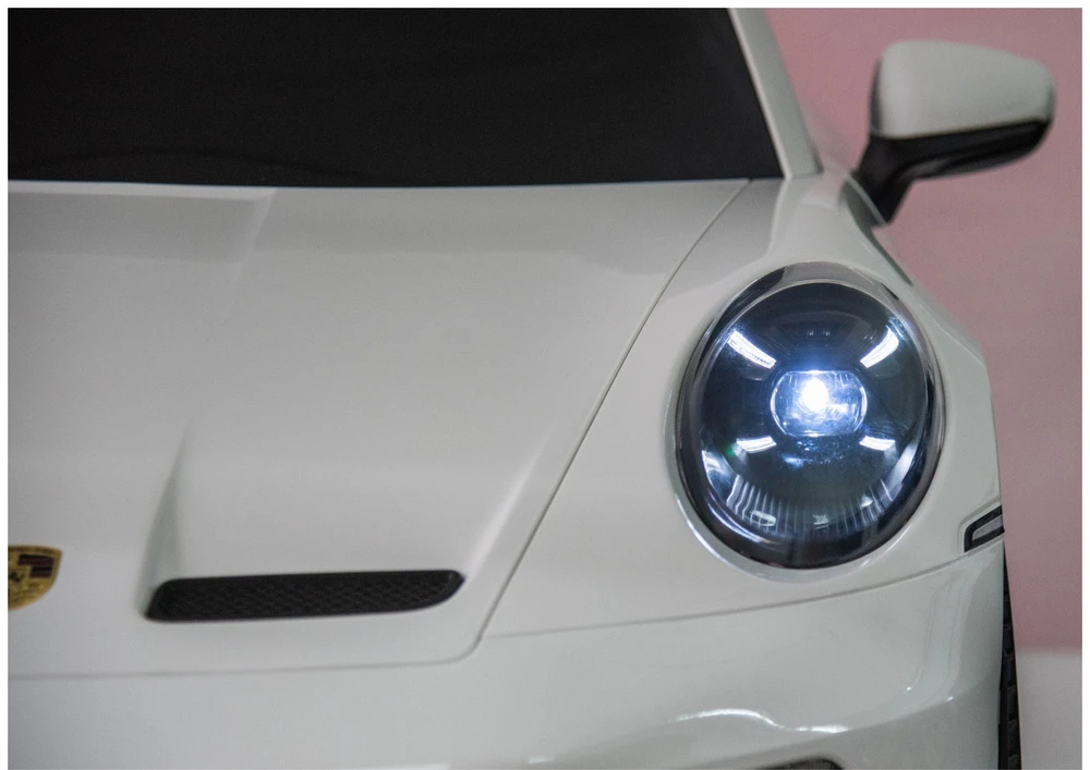 Lean Cars Vaikiškas elektromobilis Porsche GT3, baltas