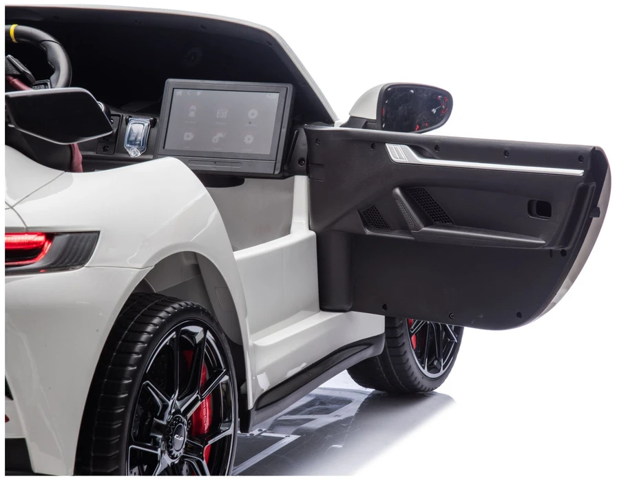 Lean Cars Vaikiškas elektromobilis Porsche GT3, baltas