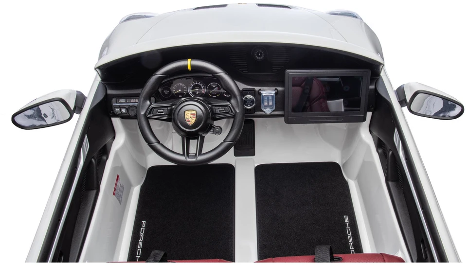 Lean Cars Vaikiškas elektromobilis Porsche GT3, baltas