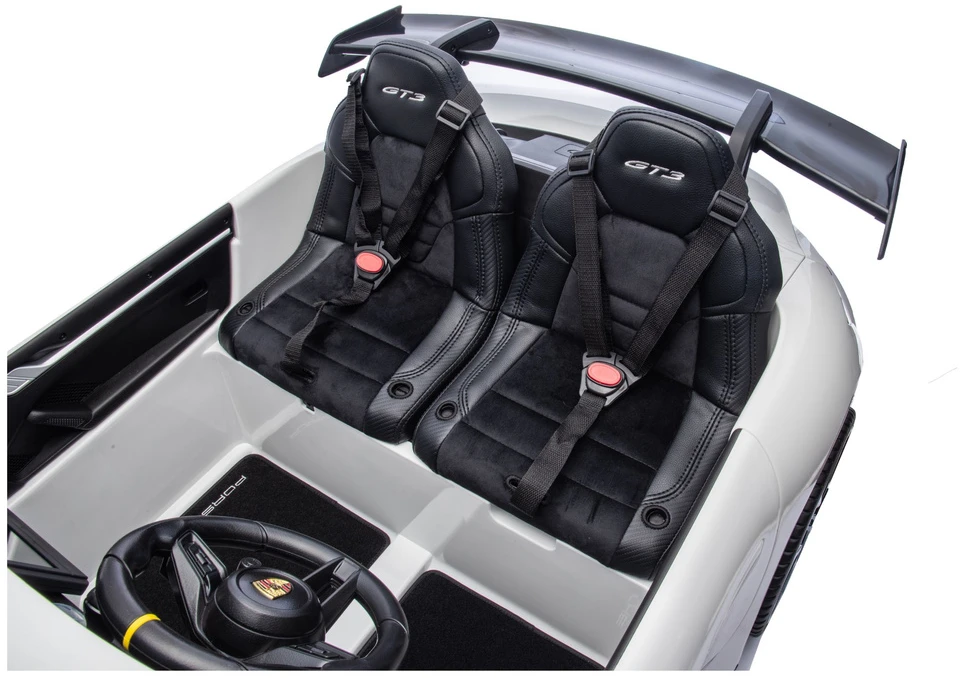 Lean Cars Vaikiškas elektromobilis Porsche GT3, baltas