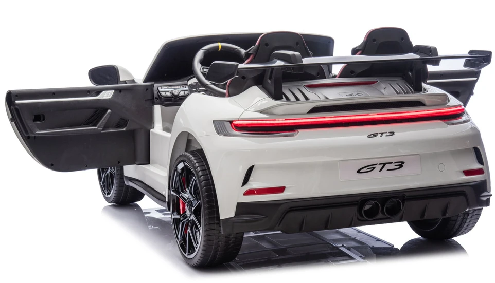 Lean Cars Vaikiškas elektromobilis Porsche GT3, baltas