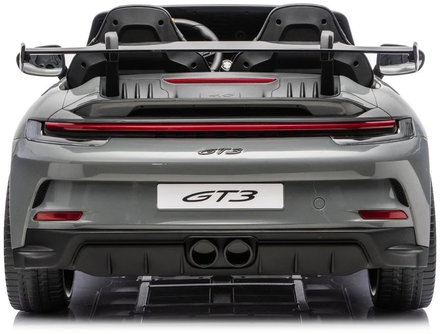 Lean Cars Elektromobilis Porsche GT3, 24 V, pilkas