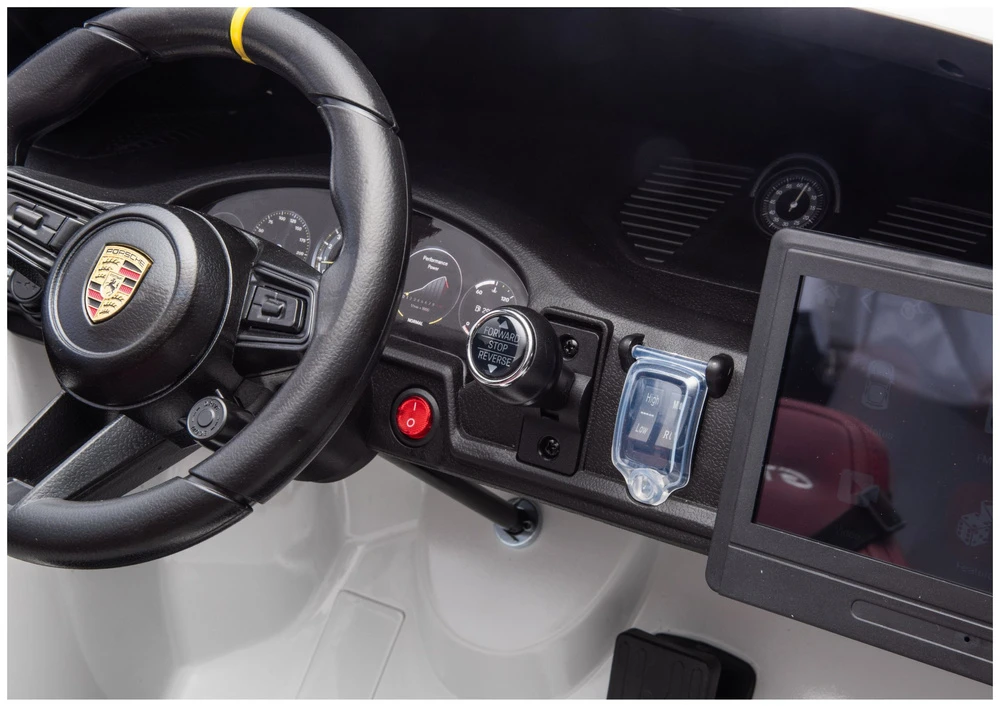 Lean Cars Vaikiškas elektromobilis Porsche GT3, baltas