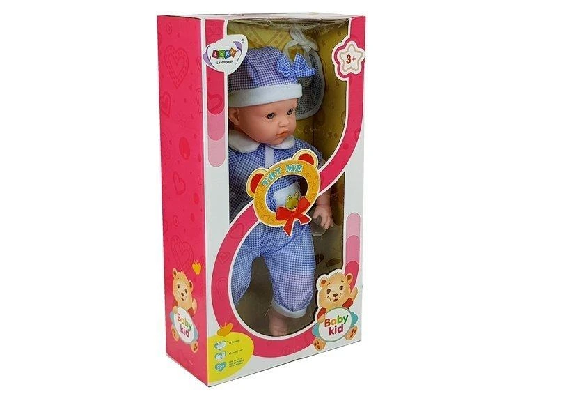 Lean Toys Vaikiška lėlė, 45cm mėlyna