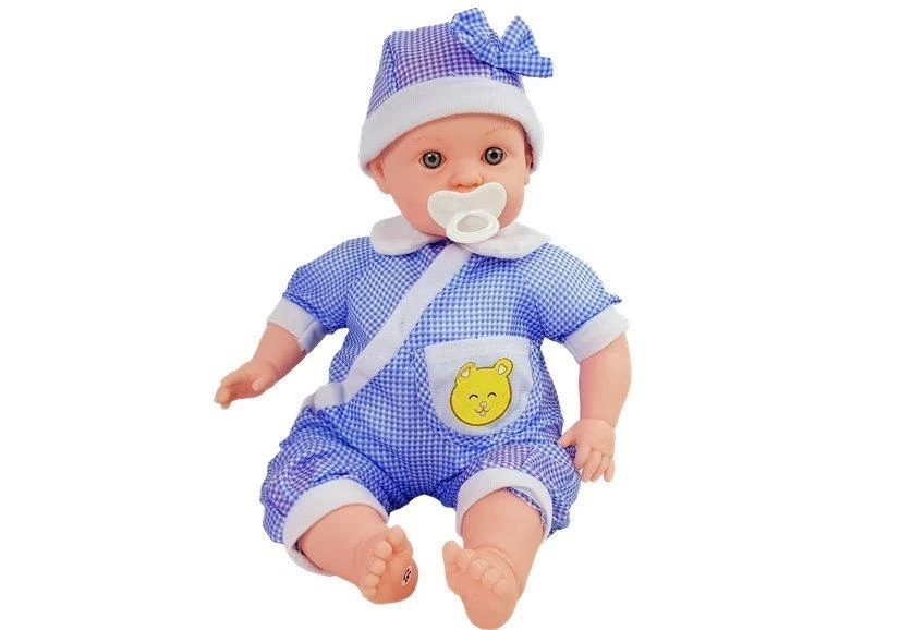 Lean Toys Vaikiška lėlė, 45cm mėlyna