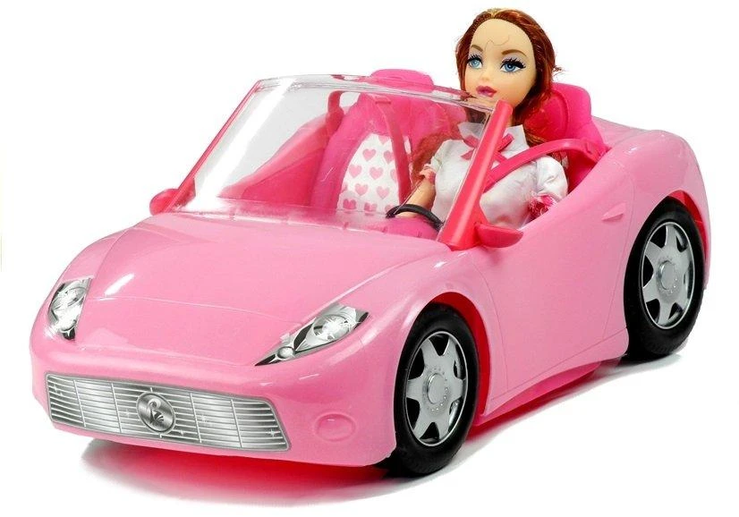 Lean Toys Lėlė keliauja su kabrioletu