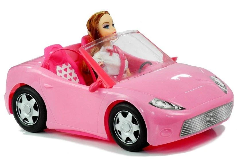 Lean Toys Lėlė keliauja su kabrioletu