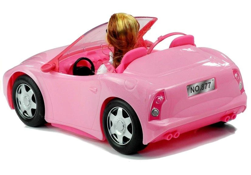 Lean Toys Lėlė keliauja su kabrioletu