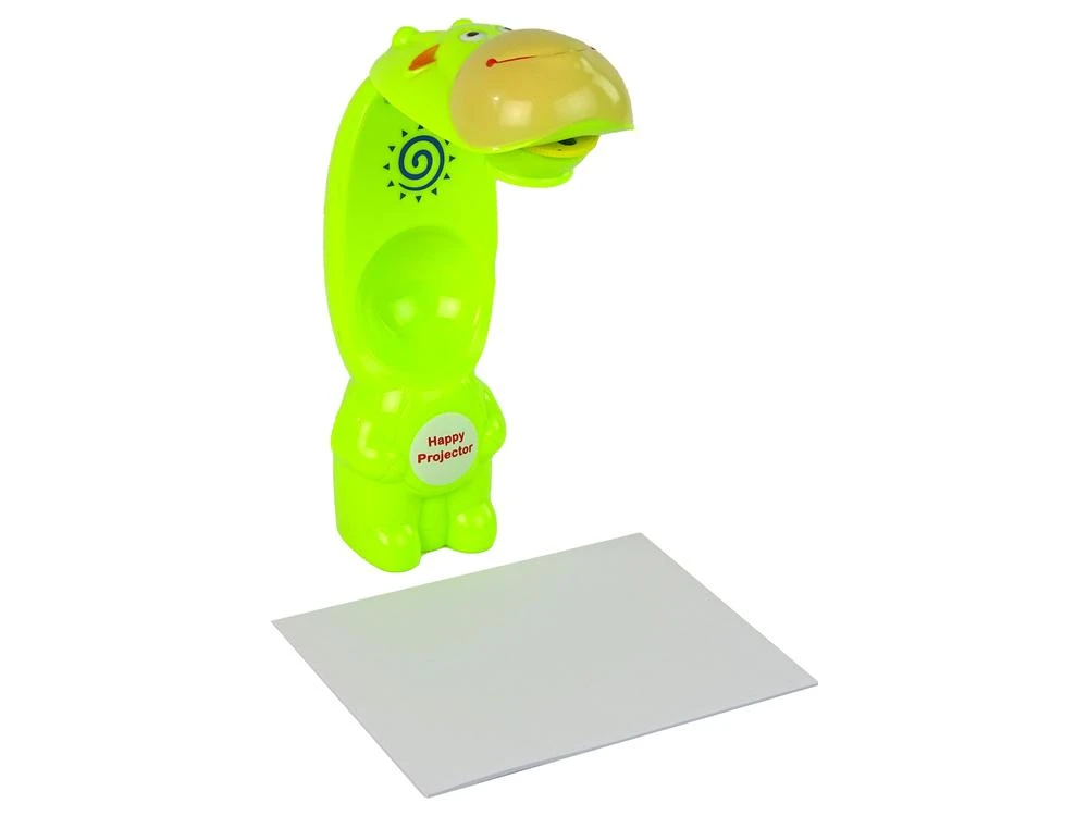 Lean Toys Žalias piešimo projektorius su flomasteriais