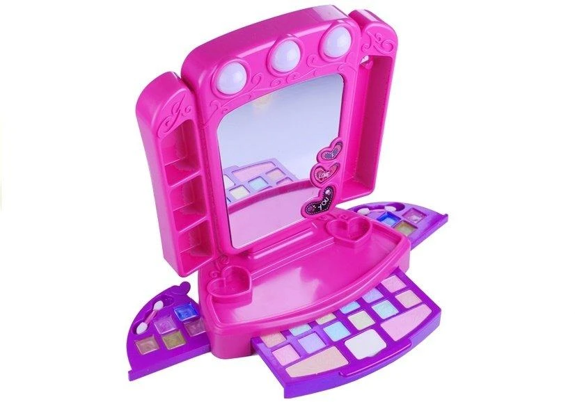 Kosmetinis staliukas Lean Toys, rožinis