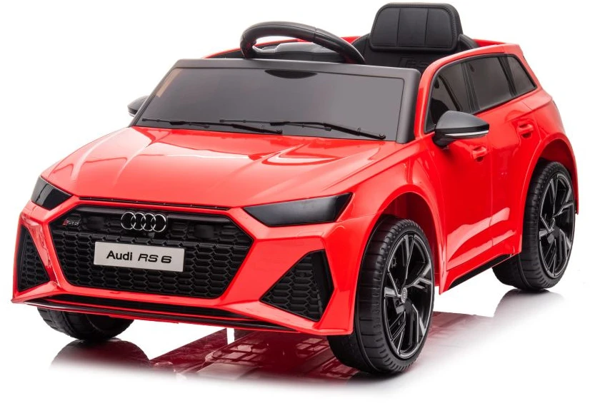 Lean Cars Elektrinis automobilis Audi RS6 BRD-2118, raudonas