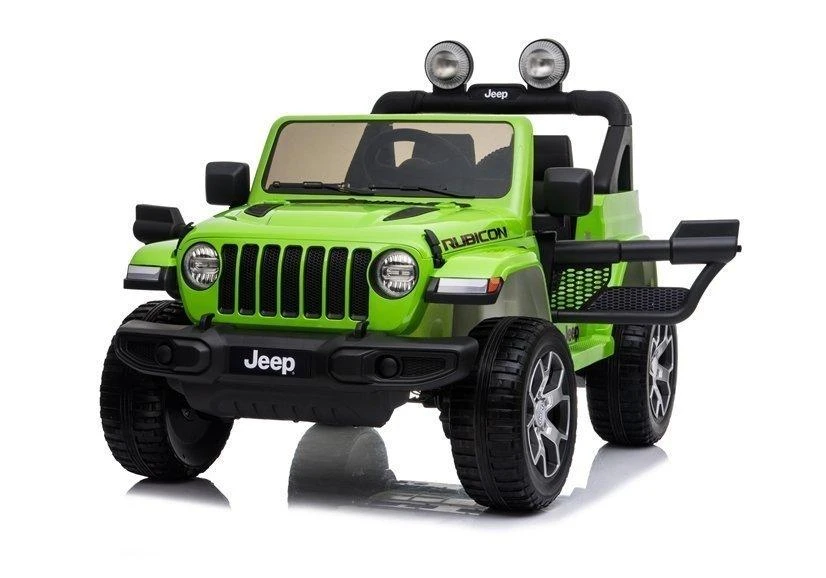 Lean Cars Dvivietis vaikiškas elektromobilis Jeep Rubicon 4x4, žalias