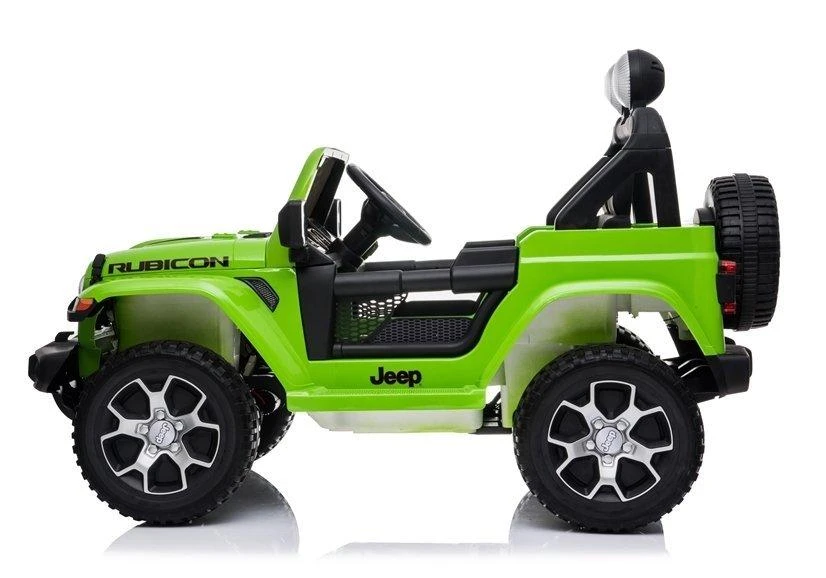 Lean Cars Dvivietis vaikiškas elektromobilis Jeep Rubicon 4x4, žalias