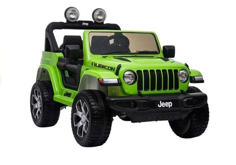 Lean Cars Dvivietis vaikiškas elektromobilis Jeep Rubicon 4x4, žalias
