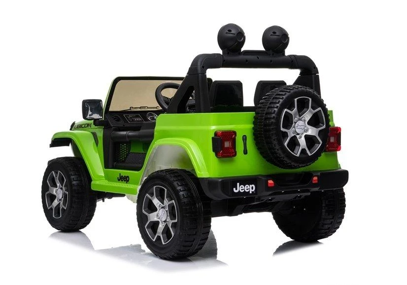 Lean Cars Dvivietis vaikiškas elektromobilis Jeep Rubicon 4x4, žalias