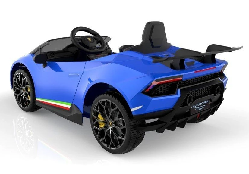 Lean Cars Vienvietis elektromobilis vaikams Lamborghini Huracan, mėlynas