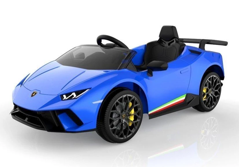 Lean Cars Vienvietis elektromobilis vaikams Lamborghini Huracan, mėlynas