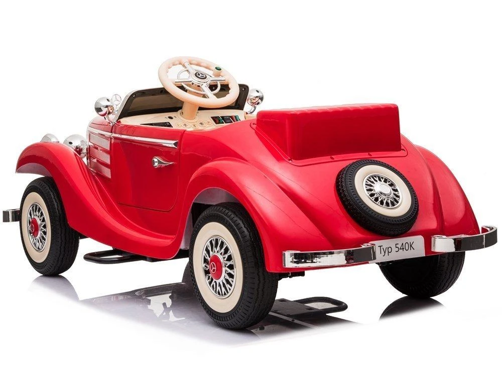 Lean Cars Dvivietis elektromobilis Retro Mercedes 540K, raudonas