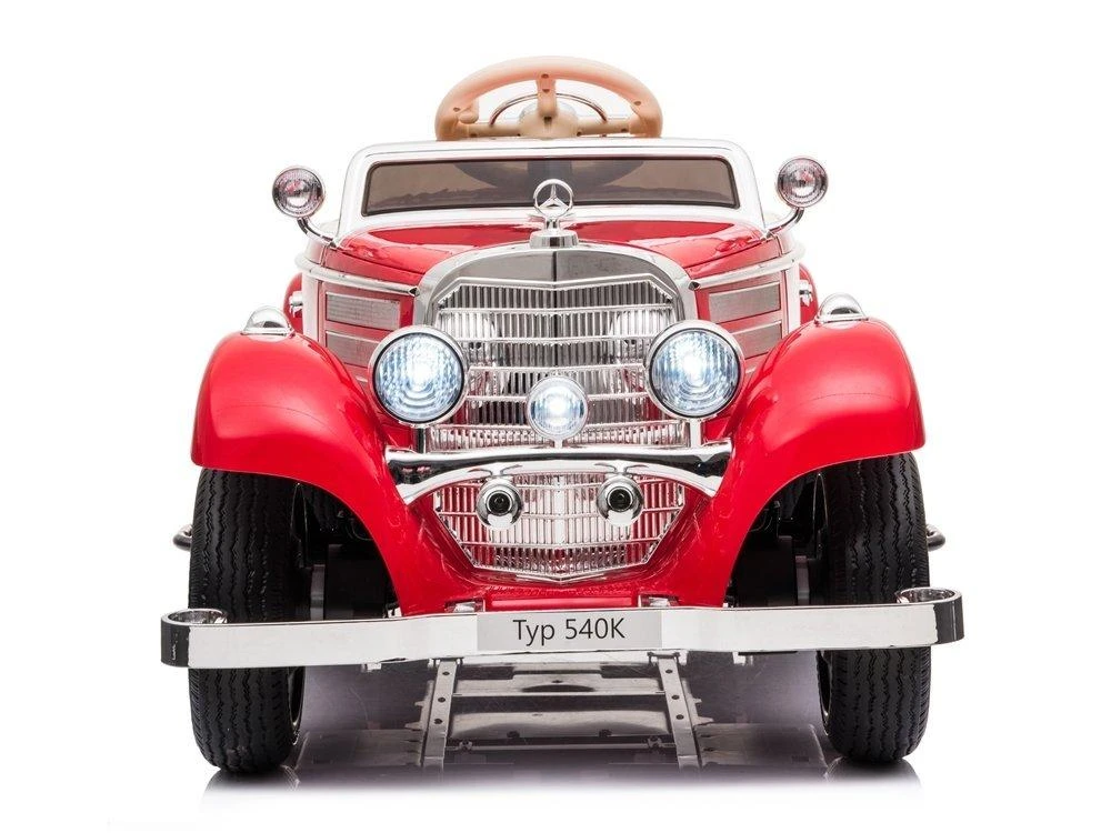 Lean Cars Dvivietis elektromobilis Retro Mercedes 540K, raudonas
