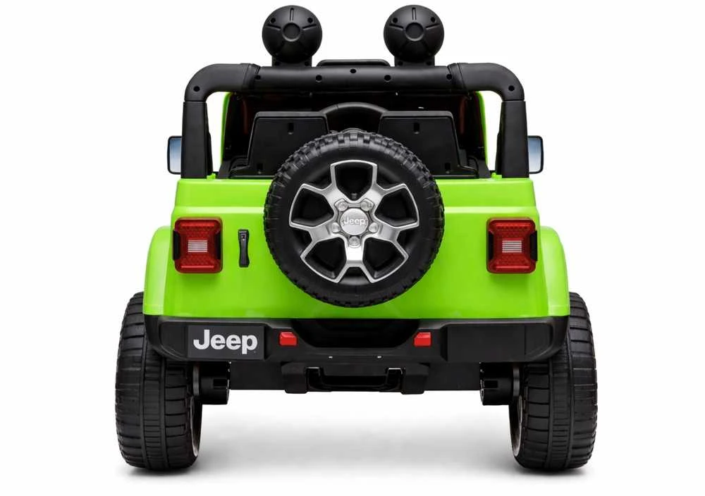 Lean Cars Dvivietis vaikiškas elektromobilis Jeep Rubicon 4x4, žalias
