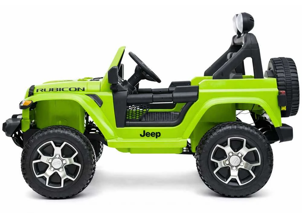 Lean Cars Dvivietis vaikiškas elektromobilis Jeep Rubicon 4x4, žalias