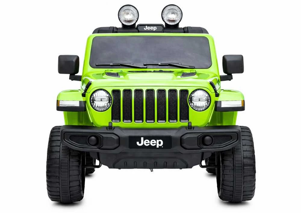 Lean Cars Dvivietis vaikiškas elektromobilis Jeep Rubicon 4x4, žalias