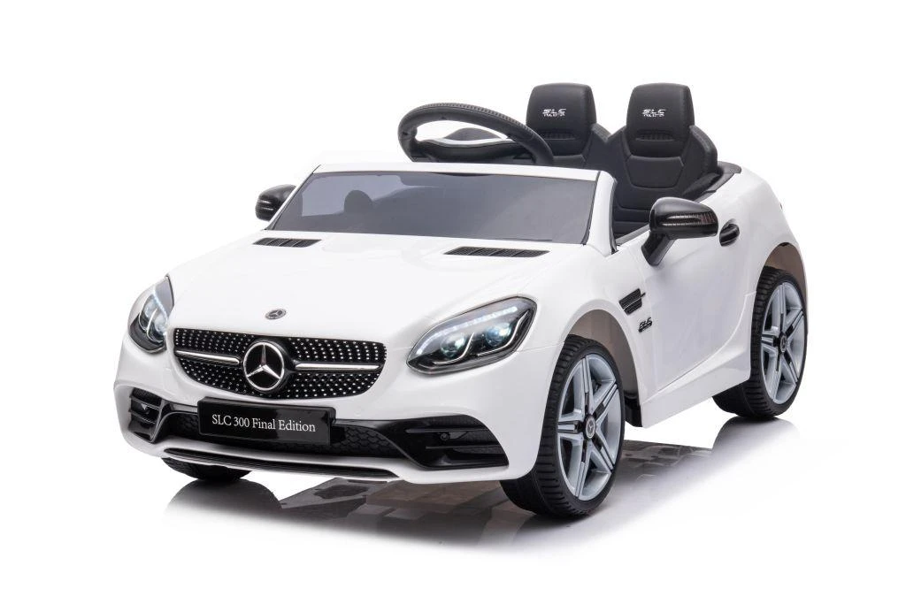 Lean Cars Dvivietis elektromobilis vaikams Mercedes SLC 300, baltas