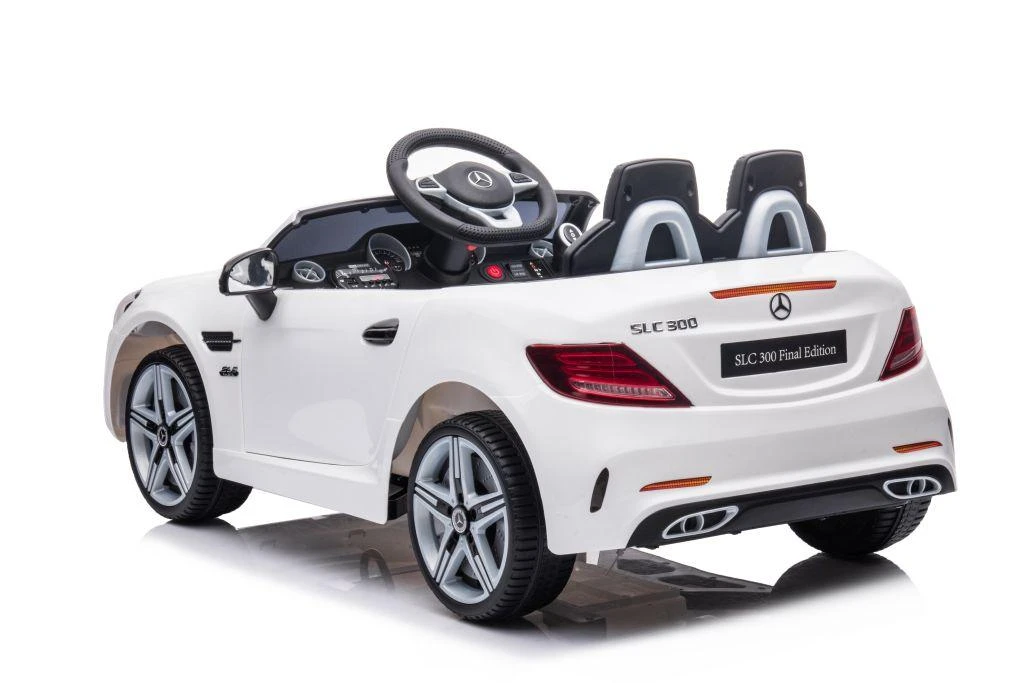 Lean Cars Dvivietis elektromobilis vaikams Mercedes SLC 300, baltas