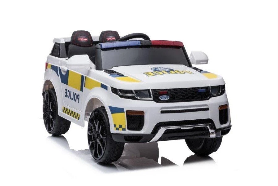 Lean Cars Vienvietis policijos elektromobilis BBH-021, baltas