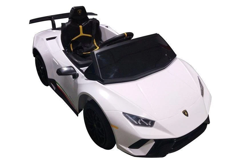 Lean Cars Vienvietis elektromobilis vaikams Lamborghini Huracan, baltas