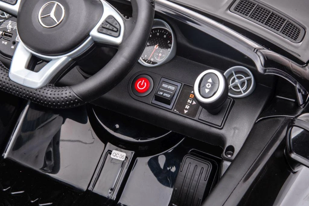 Lean Cars Dvivietis elektromobilis vaikams Mercedes SLC 300, baltas