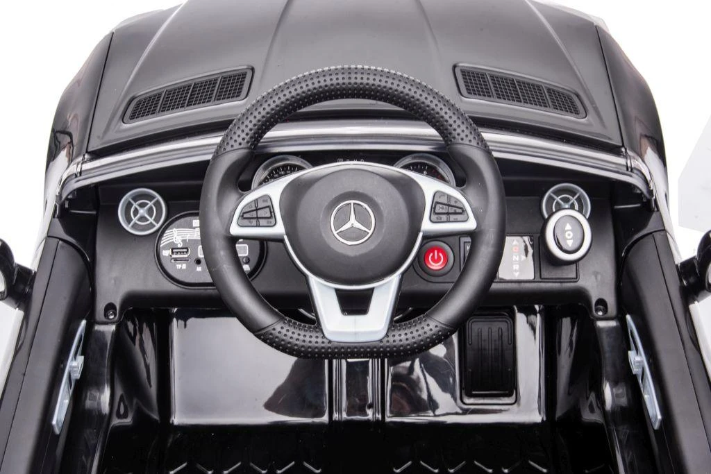 Lean Cars Dvivietis elektromobilis vaikams Mercedes SLC 300, baltas