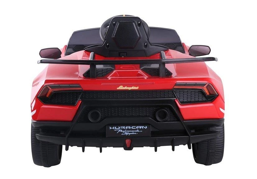 Lean Cars Vienvietis elektromobilis vaikams Lamborghini Huracan, raudonas