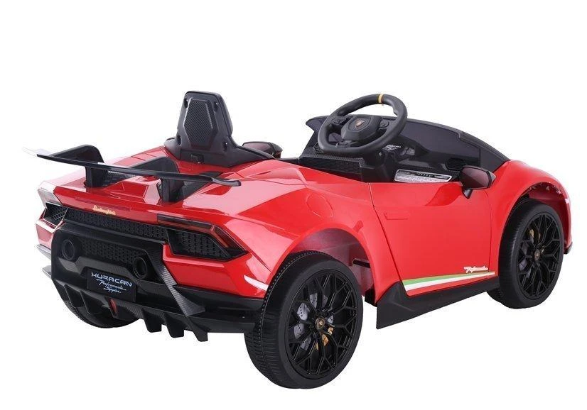 Lean Cars Vienvietis elektromobilis vaikams Lamborghini Huracan, raudonas