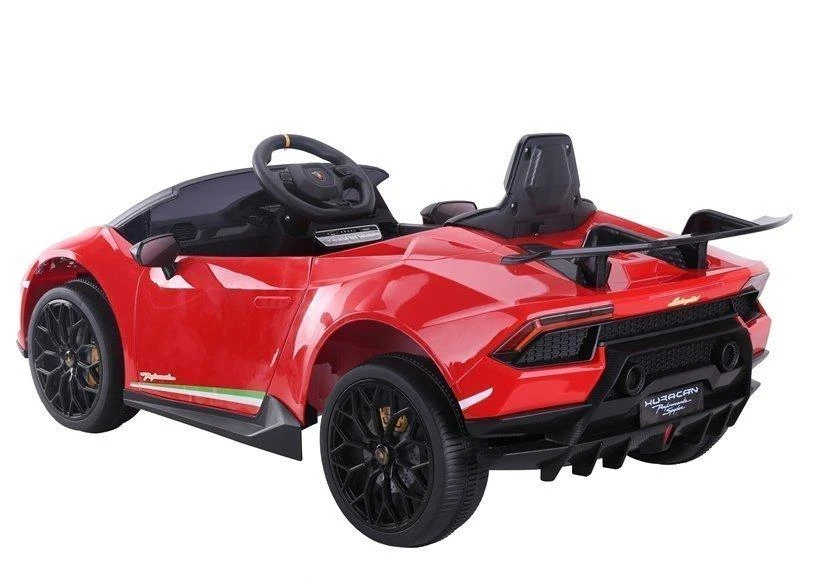 Lean Cars Vienvietis elektromobilis vaikams Lamborghini Huracan, raudonas