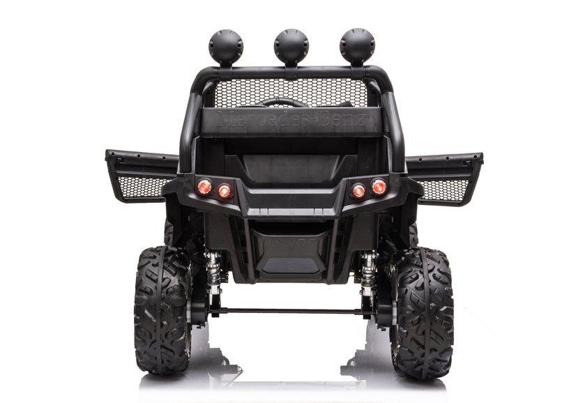 Lean Cars Vaikiškas elektrinis visureigis Mercedes Unimog S, juodas