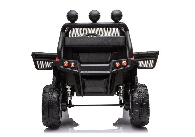 Lean Cars Vaikiškas elektrinis visureigis Mercedes Unimog S, raudonas