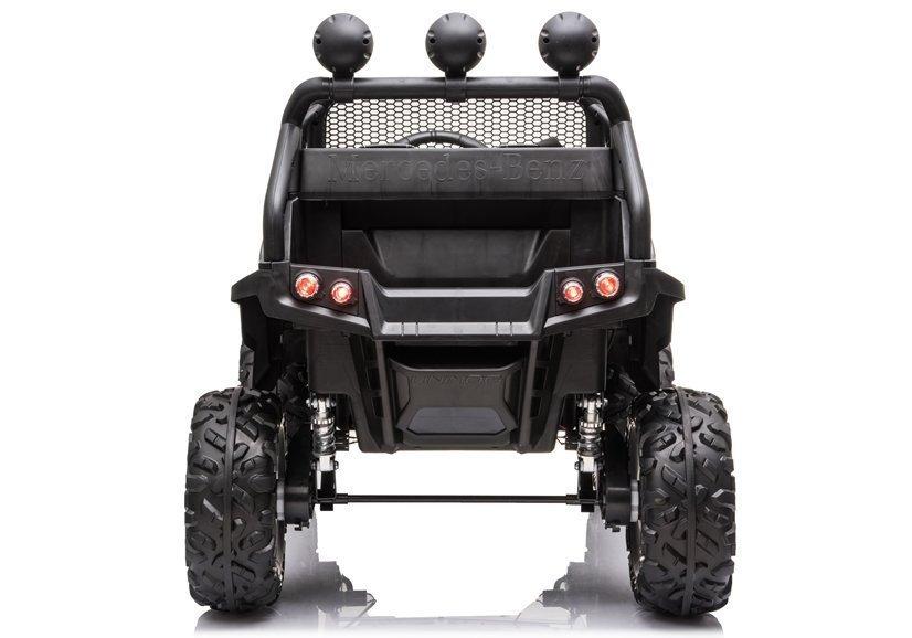 Lean Cars Vaikiškas elektrinis visureigis Mercedes Unimog S, juodas