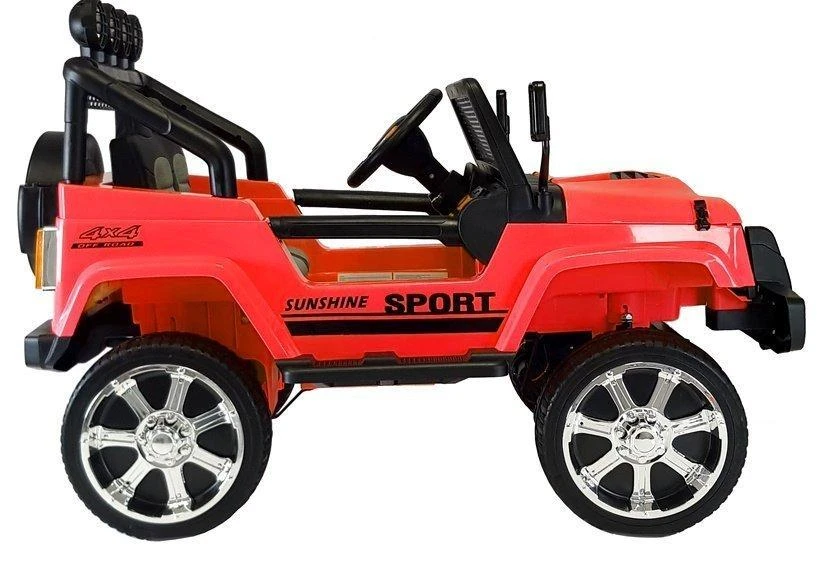 Lean Cars Elektromobilis vaikams Jeep S2388, raudonas, 3 m.+