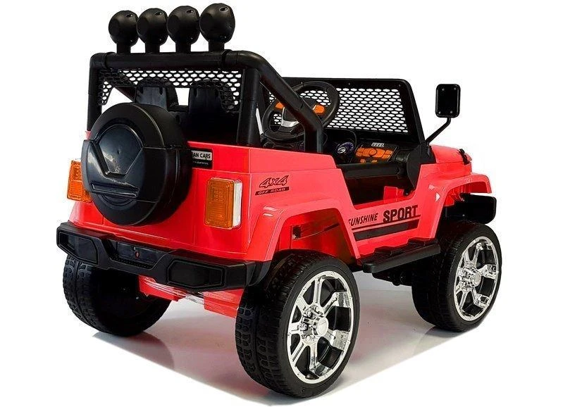 Lean Cars Elektromobilis vaikams Jeep S2388, raudonas, 3 m.+