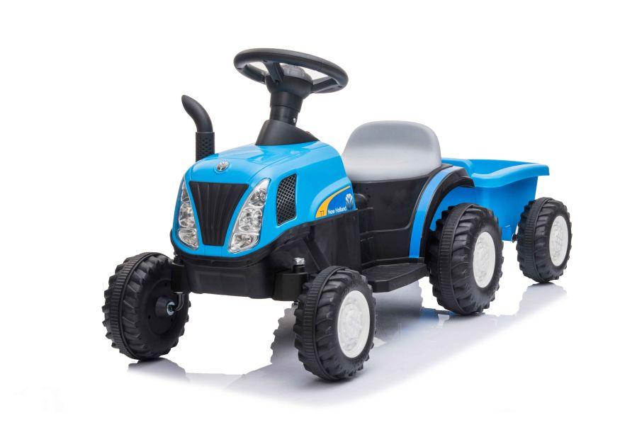 Lean Cars Traktor Na Akumuliatorius su Przyczepą A009 Mėlyna
