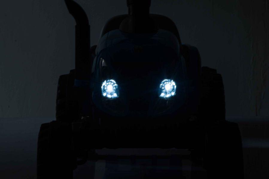 Lean Cars Traktor Na Akumuliatorius su Przyczepą A009 Mėlyna