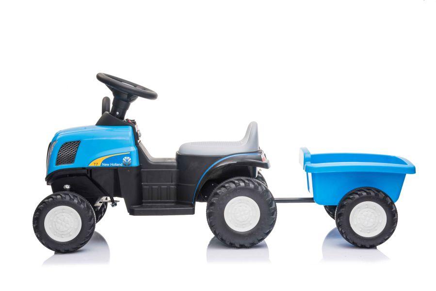 Lean Cars Traktor Na Akumuliatorius su Przyczepą A009 Mėlyna