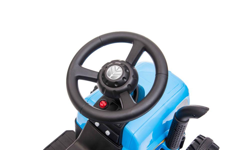 Lean Cars Traktor Na Akumuliatorius su Przyczepą A009 Mėlyna